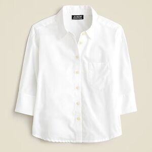 J. Crew White Button-Down Shirt